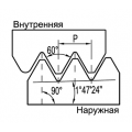 Американская коническая трубная резьба 60° (NPT)